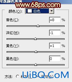 ps非主流甜美的青黄色效果