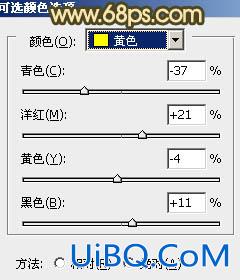 ps非主流经典暗调青黄色