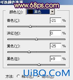 ps非主流柔和黄绿色教程