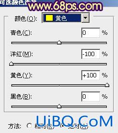 ps非主流柔和黄绿色教程