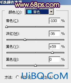 ps非主流柔和黄绿色教程