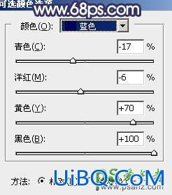 PS婚片调色教程：给清新自然的外景婚片调出秋季蓝紫色效