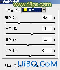 ps调出树木边的MM图片纯美的黄绿色