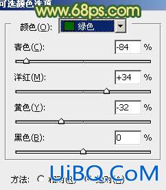 ps调出树木边的MM图片纯美的黄绿色