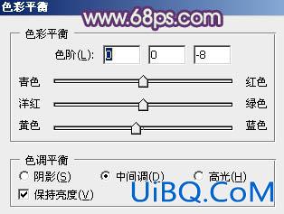 ps打造非主流橙紫色MM效果教程