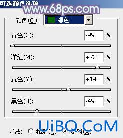 ps青黄色非主流图片