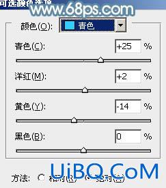 ps青红甜美色非主流调色教程