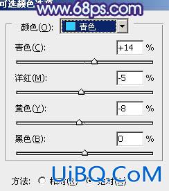 ps淡蓝色非主流效果