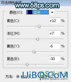 PS给草原上的女生性感图片调出梦幻唯美的淡蓝色效果