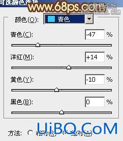 ps暗橙色风格调色教程