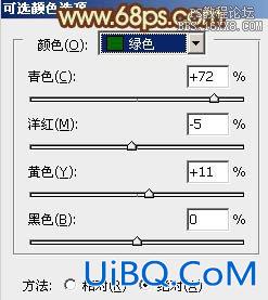 ps暗橙色风格调色教程