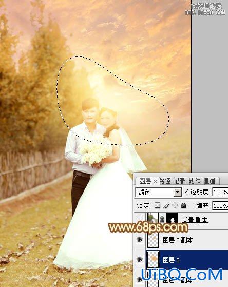 ps调90后新婚燕尔情侣婚纱照