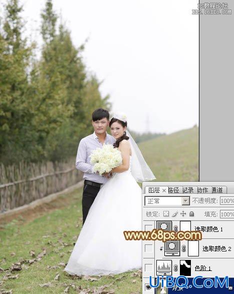 ps调90后新婚燕尔情侣婚纱照