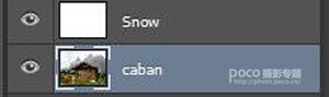 雪景效果，ps给木屋添加雪景效果