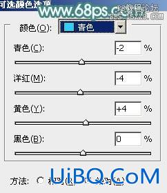 ps调古典淡青色教程