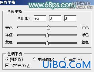 ps调古典淡青色教程