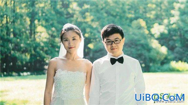 PS婚片调色教程：给情侣婚纱照调出漂亮的夏日小清新风格