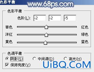 ps紫蓝色非主流效果教程