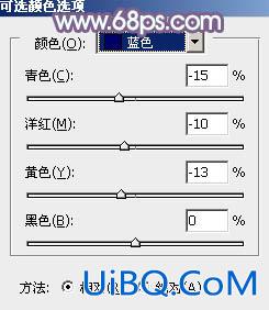 ps蓝色非主流婚纱照效果教程