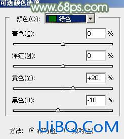 ps调出非主流青绿色效果