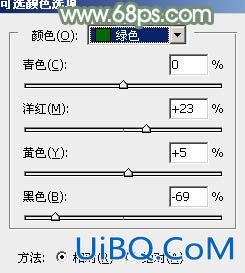 ps调出非主流青绿色效果