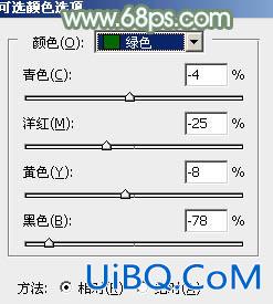 ps调出非主流青绿色效果