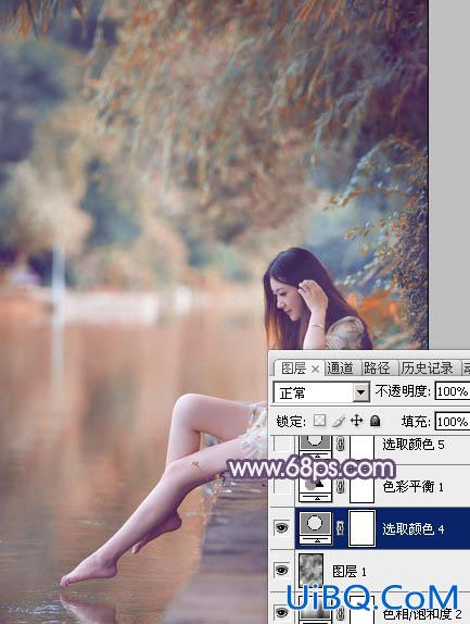 ps白花裙美女图片教程