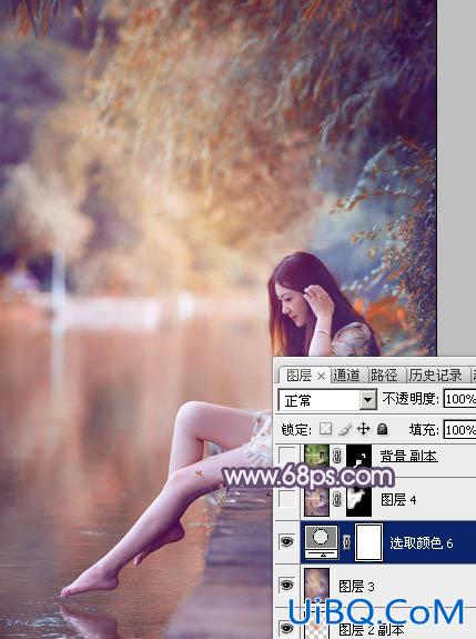 ps白花裙美女图片教程