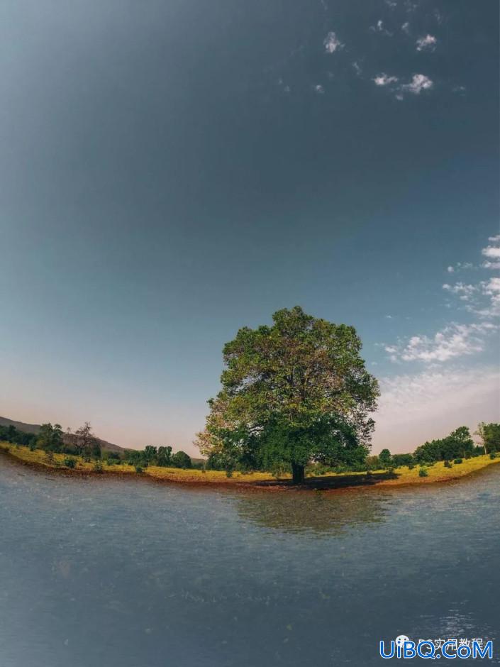 湖泊效果，把草地变为湖泊场景